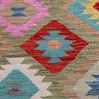 Wool Kilim rug Chobi 203x298 hand woven afghan Kilim rug