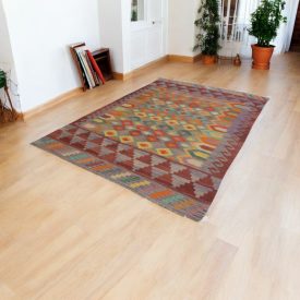 Afghan Kilim Chobi 194x299 hand woven Kilim rug
