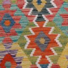 Afghan hand woven Kilim Chobi 205x301 Afghan wool Kilim rug