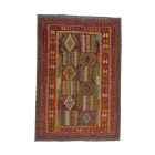 Wool Kilim rug Chobi 204x294 hand woven afghan Kilim rug