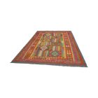 Wool Kilim rug Chobi 204x294 hand woven afghan Kilim rug