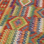 Wool Kilim rug Chobi 204x294 hand woven afghan Kilim rug