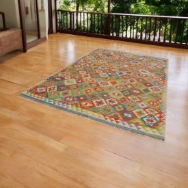 Afghan hand woven Kilim 207x308 Maimana Kilim rug