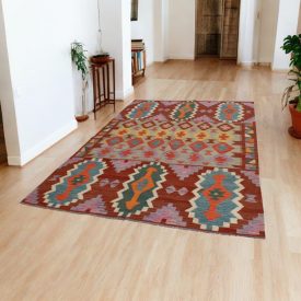 Kilim rug Chobi 194x297 afghan hand woven Kilim