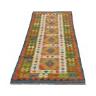 Afghan hand woven Kilim runner rug Chobi 80x244 Afghan wool Kilim rug