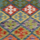 Wool Kilim runner rug Chobi 79x292 hand woven afghan Kilim rug
