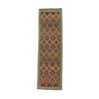 Chobi Kilim runner rug 89x293 hand woven wool Kilim