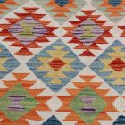 Hand woven wool Chobi Kilim runner rug 89x293 cm
