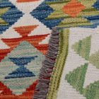 Hand woven wool Chobi Kilim runner rug 89x293 cm