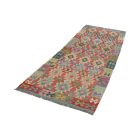 Kilim runner rug Chobi 91x293 afghan hand woven Kilim