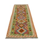 Maimana Kilim runner rug 84x302 hand woven afghan wool Kilim