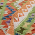 Maimana Kilim runner rug 84x302 hand woven afghan wool Kilim