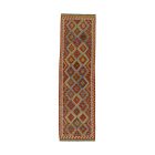 Ethnic Kilim runner rug Chobi 84x296 hand woven afghan rug