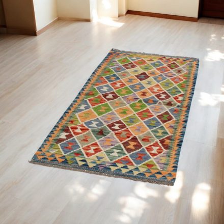 Kilim runner rug Chobi 81x185 afghan hand woven Kelim