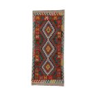 Afghan Kilim runner rug Chobi 81x186 ethnic hand woven Kilim