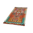 Ethnic Kilim runner rug Chobi 85x194 hand woven afghan rug
