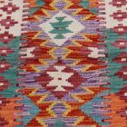Ethnic Kilim runner rug Chobi 85x194 hand woven afghan rug