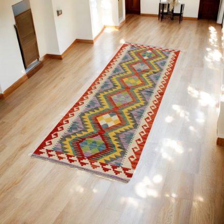 Afghan hand woven Kelim runner rug 64x238 Maimana Kilim rug