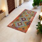 Kilim runner rug Chobi 65x191 afghan hand woven Kilim