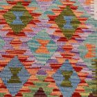 Ethnic Kilim runner rug 63x202 hand woven afghan rug