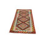 Wool Kilim runner rug Chobi 83x202 hand woven afghan Kilim rug