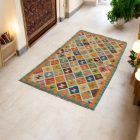 Kilim runner rug Chobi 82x188 afghan hand woven Kilim