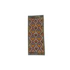 Afghan Kilim runner rug Chobi 80x192 ethnic hand woven Kilim