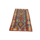 Afghan hand woven Kilim runner rug Chobi 80x207 Afghan wool Kilim rug