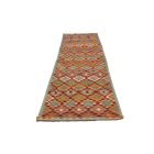 Maimana Kilim runner rug 88x295 hand woven afghan wool Kilim