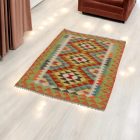 Wool Kilim rug Chobi 83x119 hand woven afghan Kilim rug