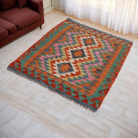 Kilim rug Chobi 83x115 afghan hand woven Kilim