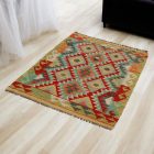 Ethnic Kilim rug Chobi 88x122 hand woven afghan rug