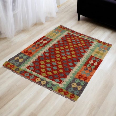 Maimana Kilim rug 85x125 hand woven afghan wool Kelim