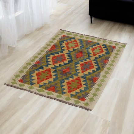 Maimana Kilim rug 76x116 hand woven afghan wool Kelim