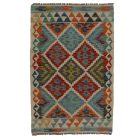 Maimana Kilim rug 80x125 hand woven afghan wool Kilim