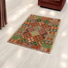 Wool Kilim rug Chobi 84x118 hand woven afghan Kilim rug