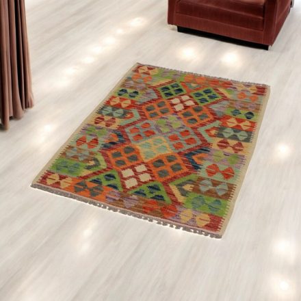 Wool Kilim rug Chobi 84x118 hand woven afghan Kelim rug