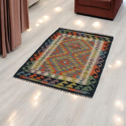 Afghan hand woven Kelim 86x127 Maimana Kilim rug