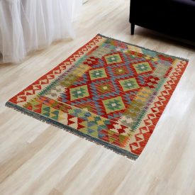 Wool Kilim rug Chobi 106x151 hand woven afghan Kilim rug