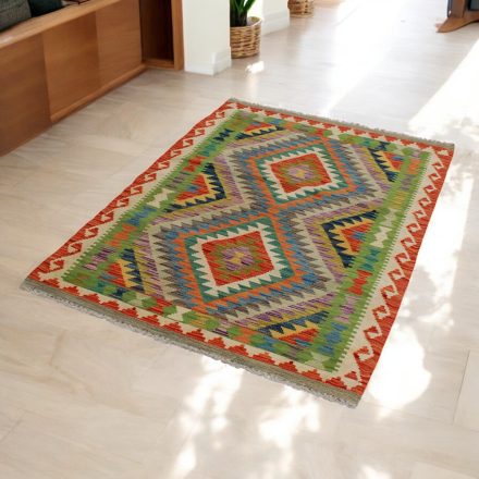 Afghan Kelim rug Chobi 110x161 ethnic hand woven Kilim
