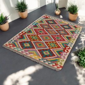 Afghan hand woven Kilim 96x155 Maimana Kilim rug