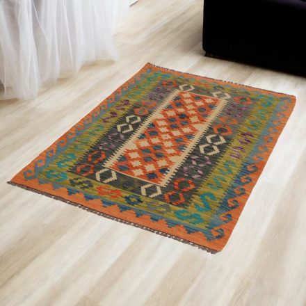Maimana Kilim rug 103x152 hand woven afghan wool Kelim