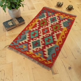 Authentic ethnic Afghan Chobi Kilim rug 60x100 cm