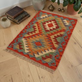 Authentic hand-woven Afghan Kilim rug 68x93 cm