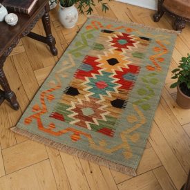 Authentic Afghan wool Kilim rug 59x91 cm
