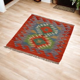 Maimana Kilim rug 61x89 hand woven afghan wool Kilim