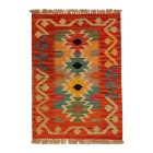 Hand woven ethnic Afghan Chobi Kilim rug 62x87 cm