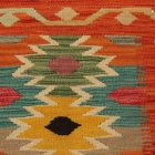 Hand woven ethnic Afghan Chobi Kilim rug 62x87 cm