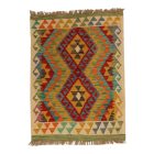 Hand woven ethnic Maimana Kilim rug 63x84 cm