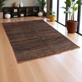 Gabbeh wool rug 146x193 handmade modern rug